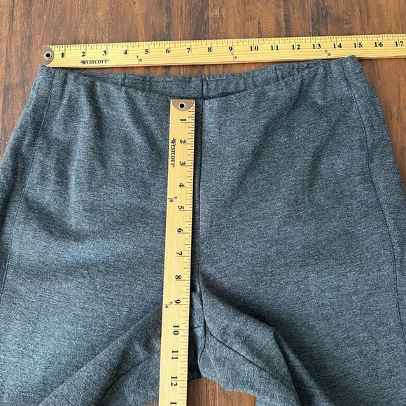 J. JILL Pointe Slim Leg Pants Slit Ankle Pull On in Grey - Picture 9 of 10
